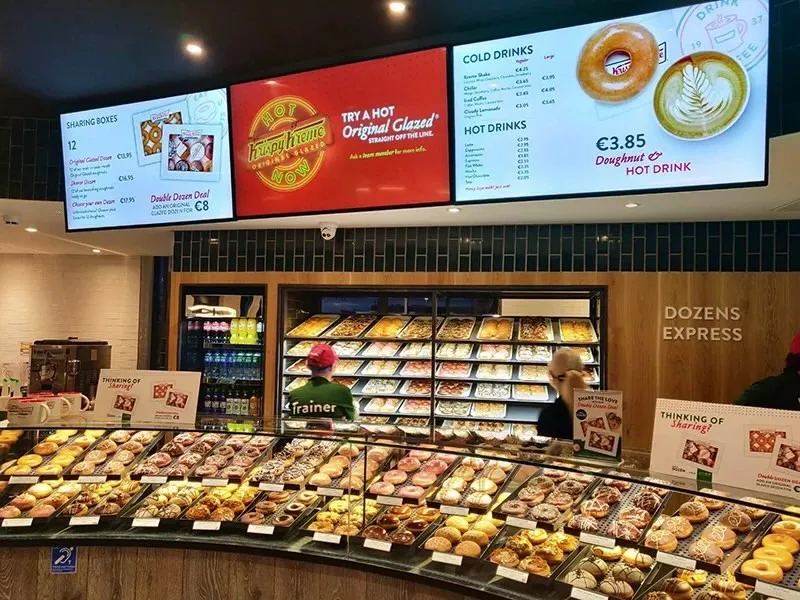 Menu board LED — installation DYNAMIO