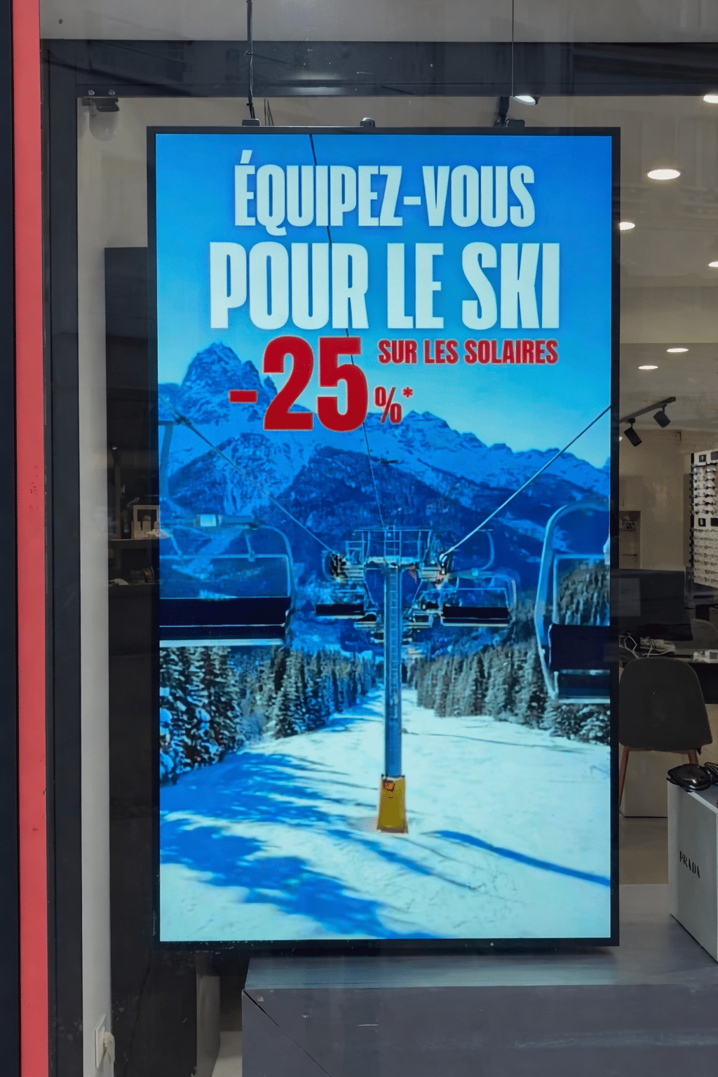 Écran LCD vitrine Dynamio