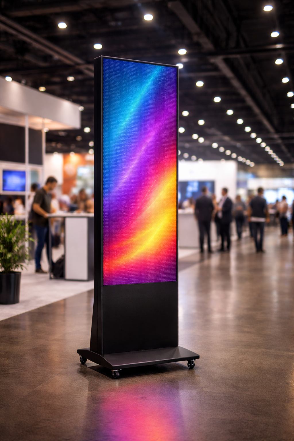 Totem LED en situation réelle lors d’un événement